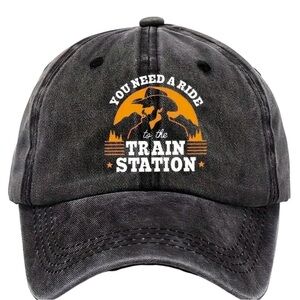 NEW Yosemite Black Graphic Baseball Cap